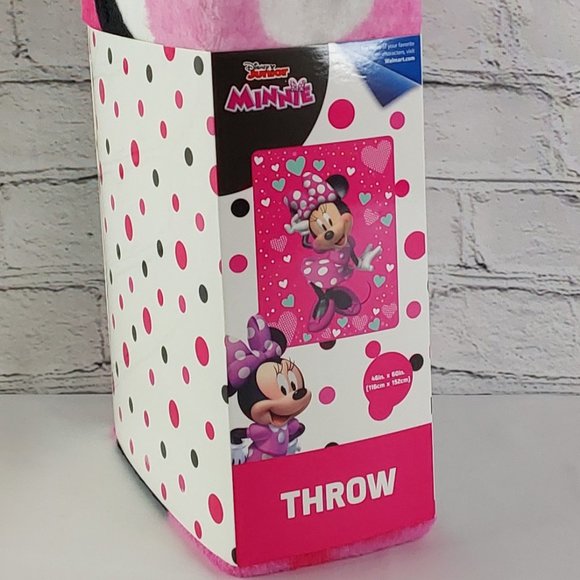 'MINNIE MOUSE' PLUSH THROW BLANKET "DISNEY" - Picture 16 of 16